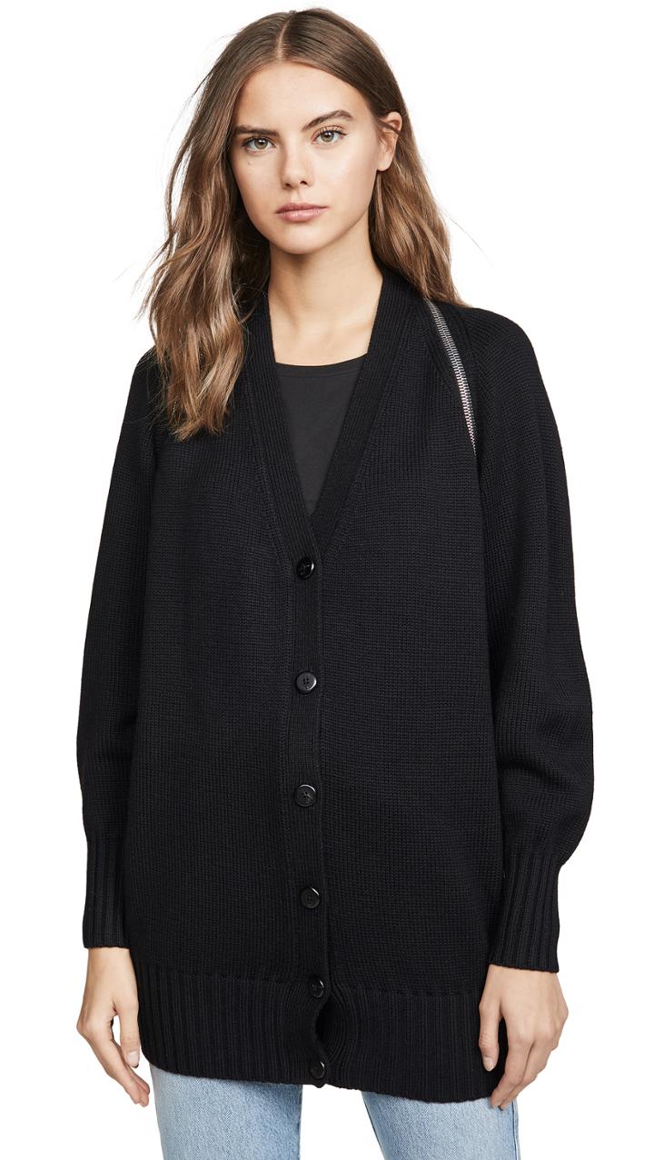 Alexander Wang Zip Shoulder Cardigan