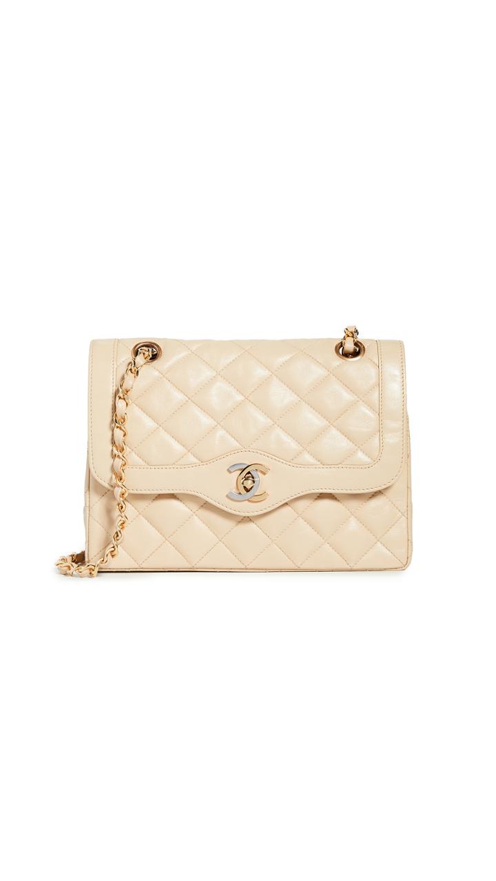 What Goes Around Comes Around Chanel Beige Paris Bag