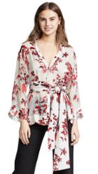 Alice Olivia Rosario Tie Waist Kimono Top