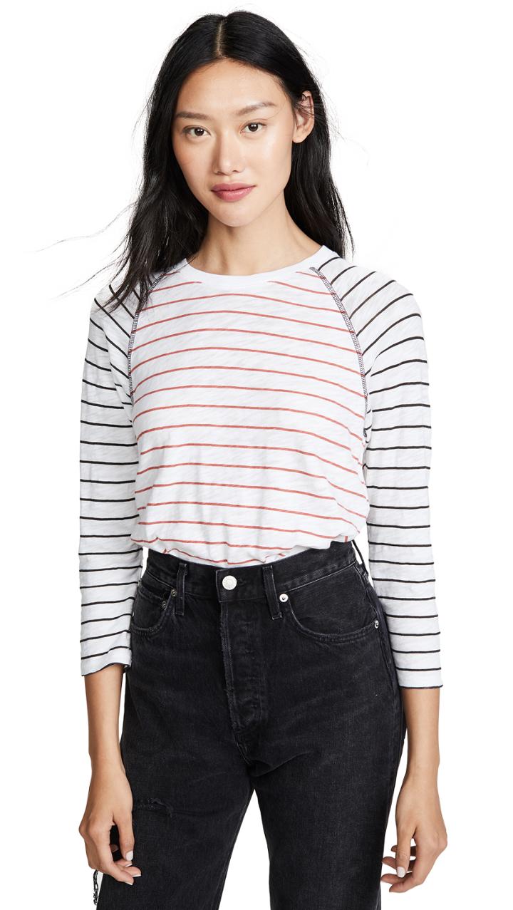 Atm Anthony Thomas Melillo Slub Jersey Stripe Tee