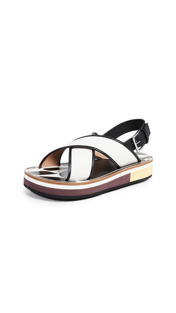 Marni Beach Crisscross Wedges