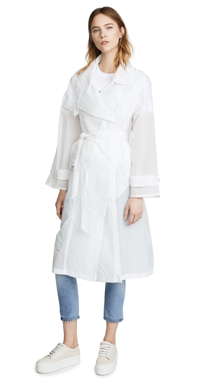Pushbutton Trench Coat