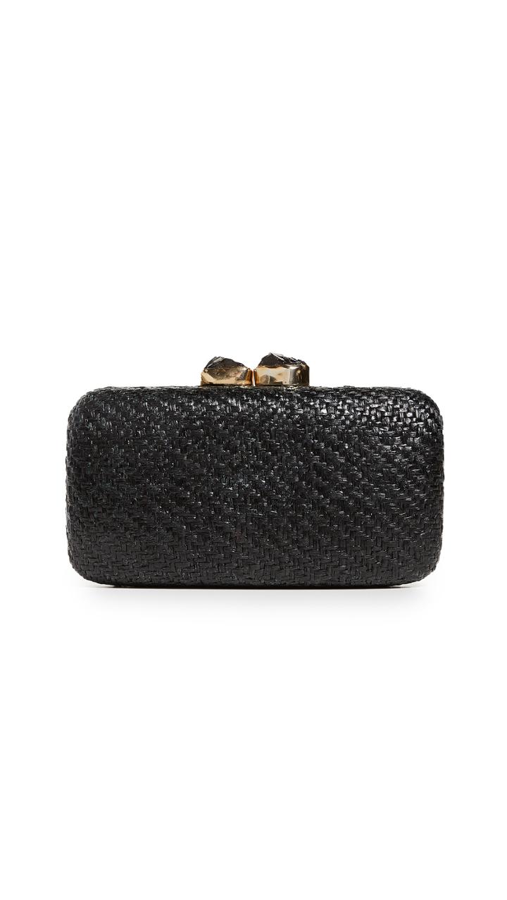 Kayu Anna Straw Clutch