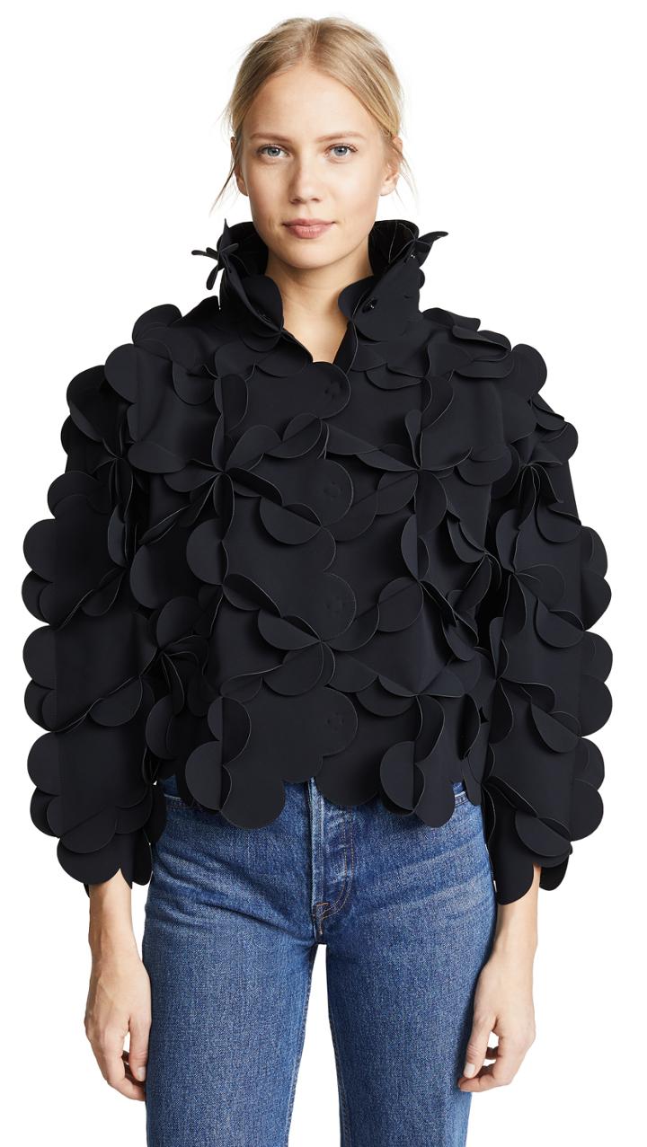 Paskal Appliqued Stand Collar Jacket