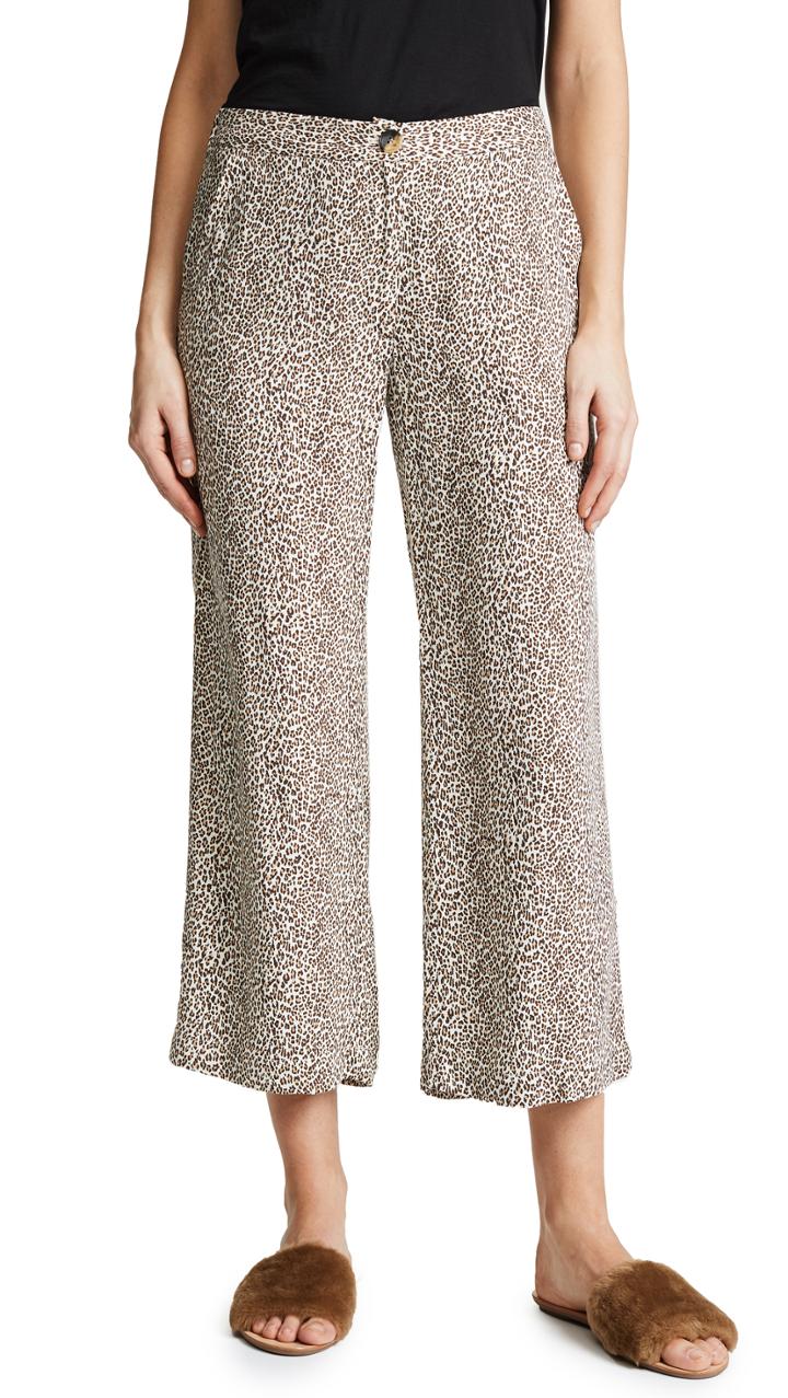 Jenni Kayne Leopard Cropped Pants