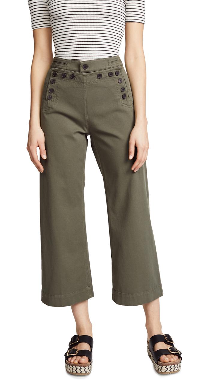 A L C Pierce Twill Sailor Pants