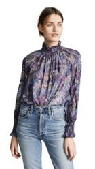 Rebecca Taylor Long Sleeve Floral Top