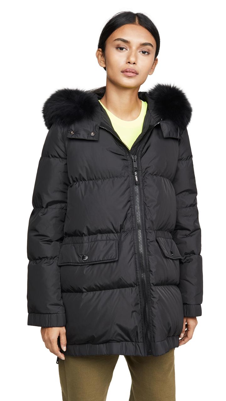 Army By Yves Salomon Doudoune Fox Trimmed Parka