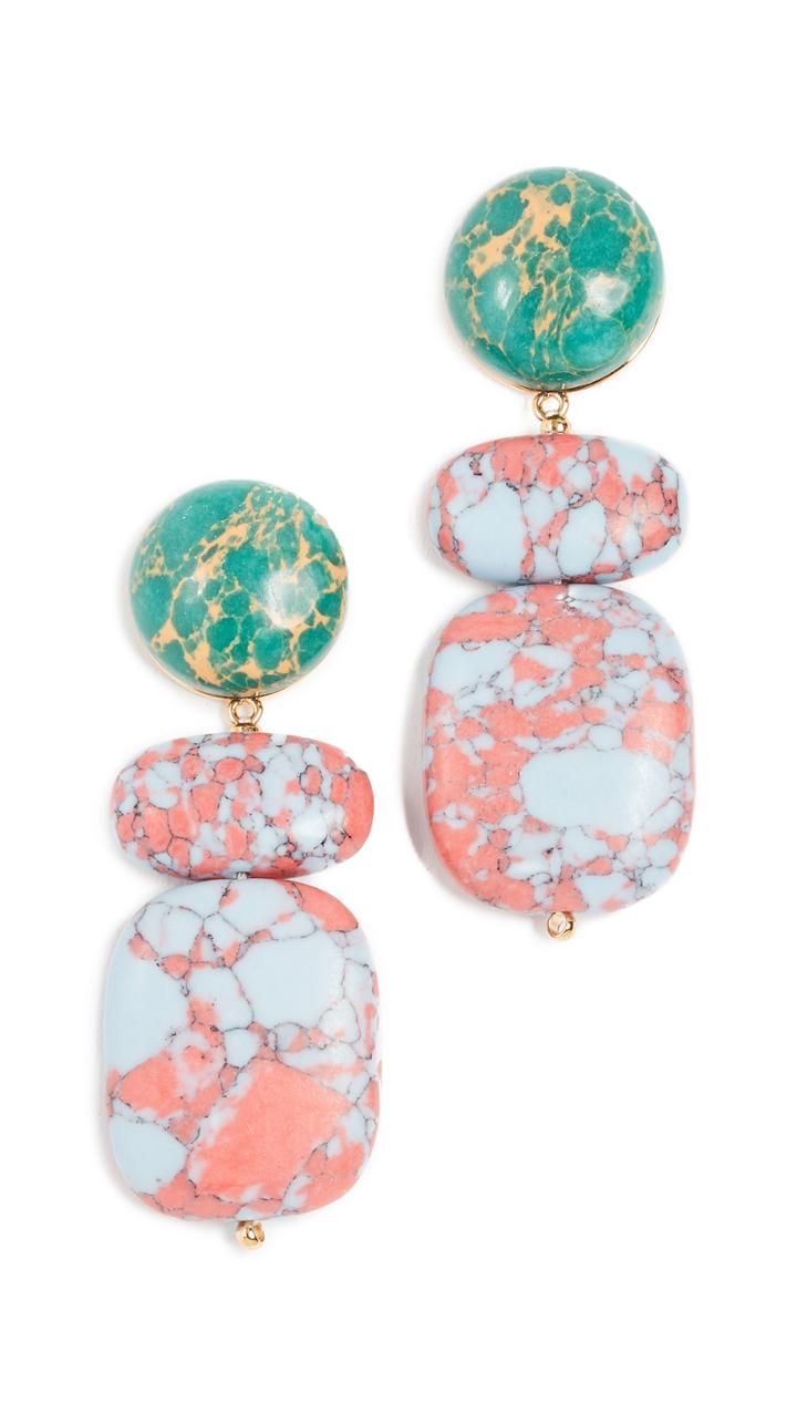 Lele Sadoughi Boulder Drop Earrings