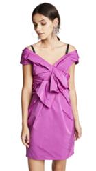 Marc Jacobs Off Shoulder Mini Dress With Bow