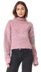 3 1 Phillip Lim Plaited Tweed Cropped Pullover