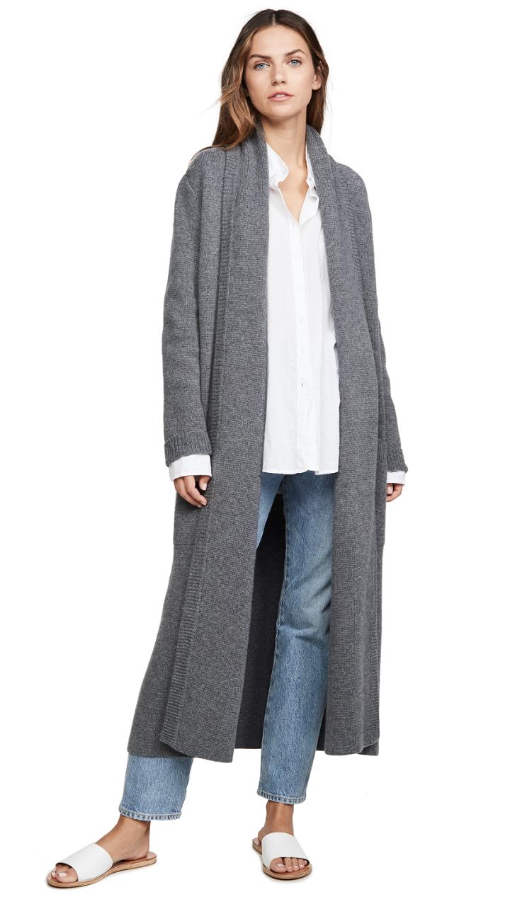 Le Kasha Long Cashmere Sweater Coat