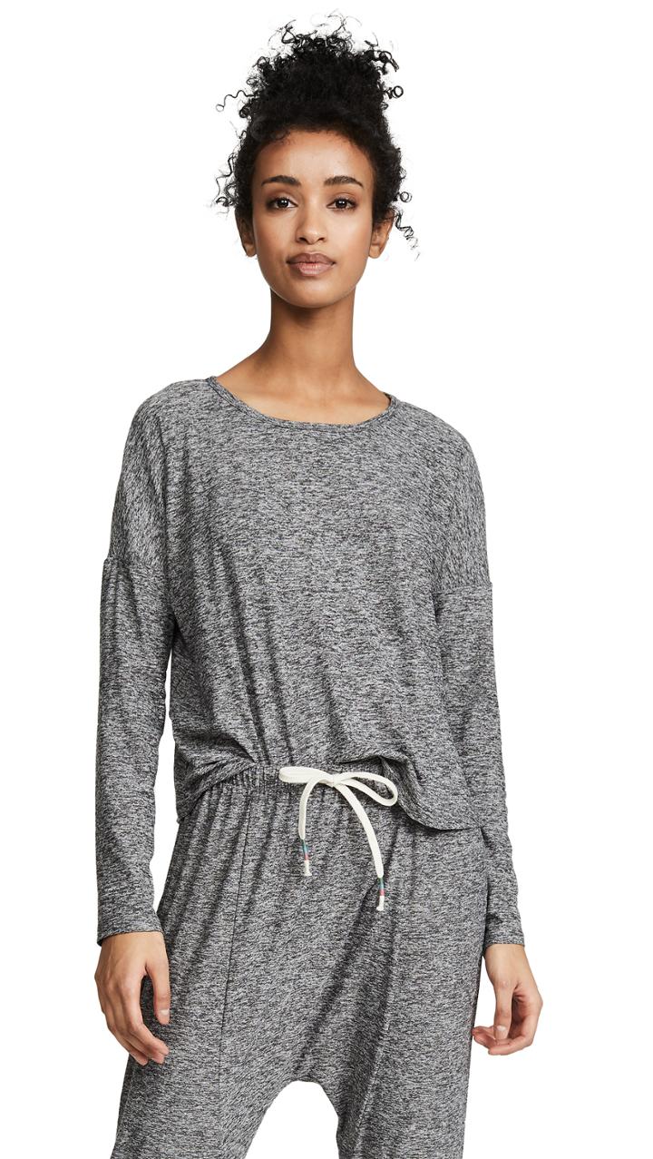 Beyond Yoga Morning Lightweight Cropped Pullover