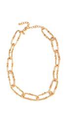 Kenneth Jay Lane 18 Gold Link Necklace 