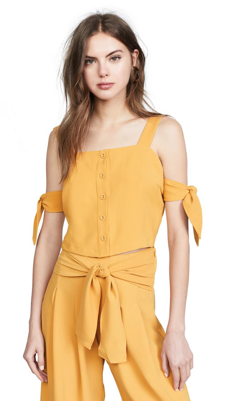 Moon River Tie Blouse