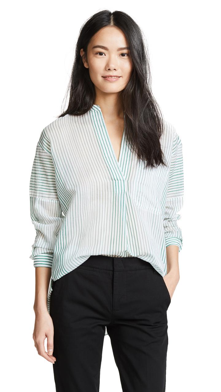 Vince Pencil Stripe Tunic