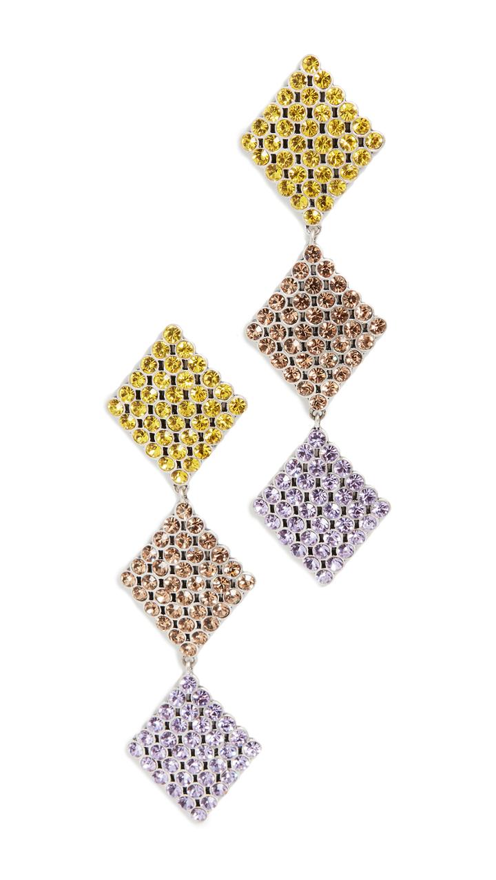 For Love Lemons Casbah 3 Tier Stone Earrings