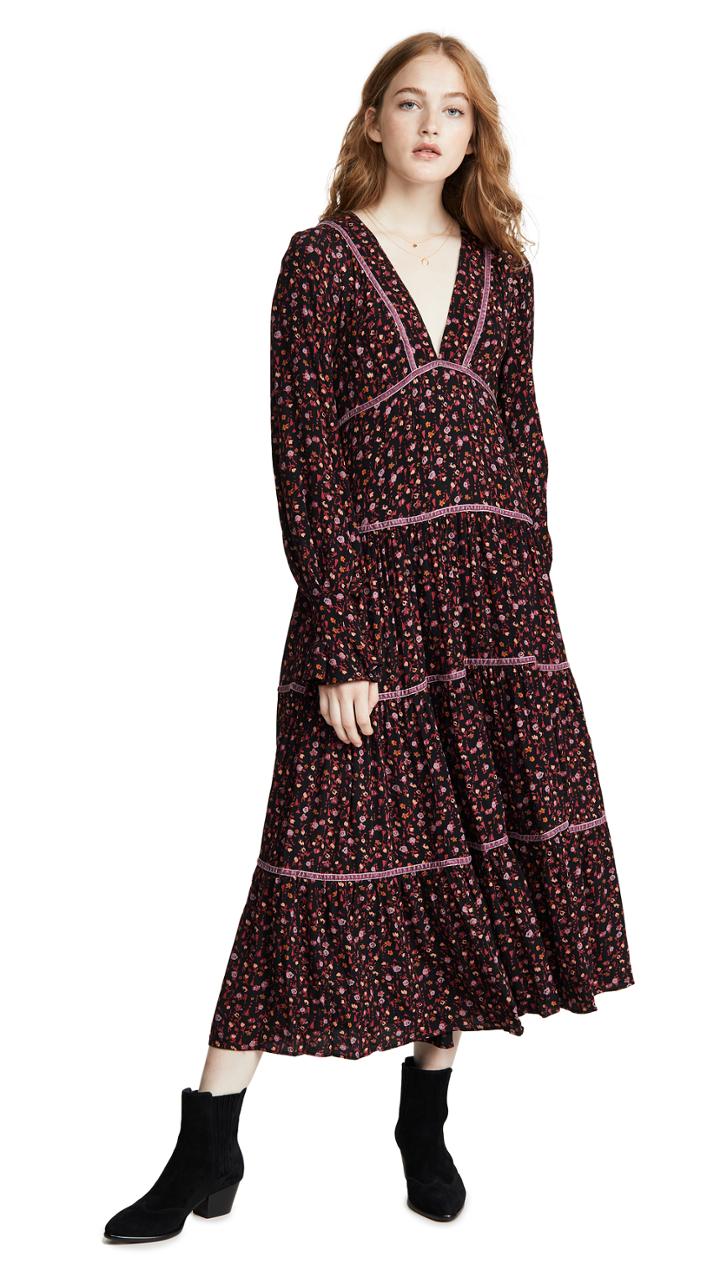 Free People Take A Little Time Midi Dress