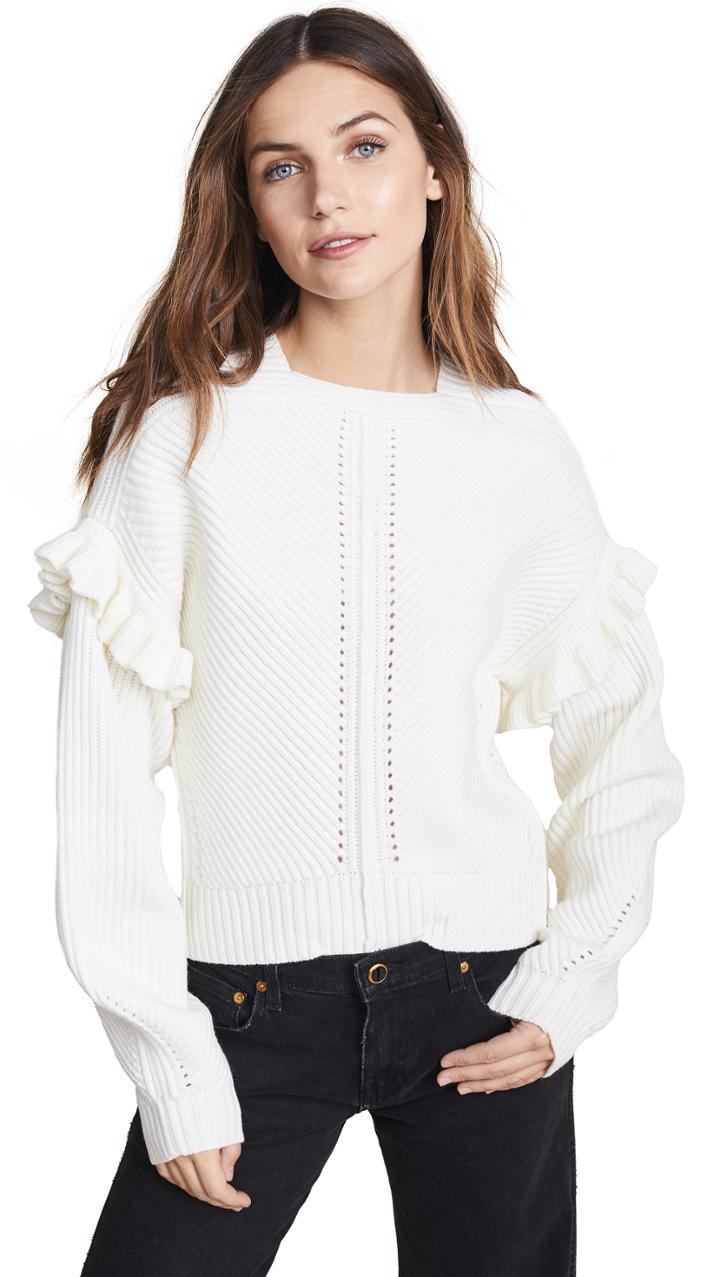 Jason Wu Grey Shoulder Detail Sweater