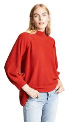 Ryan Roche Cashmere Off The Shoulder Sweater