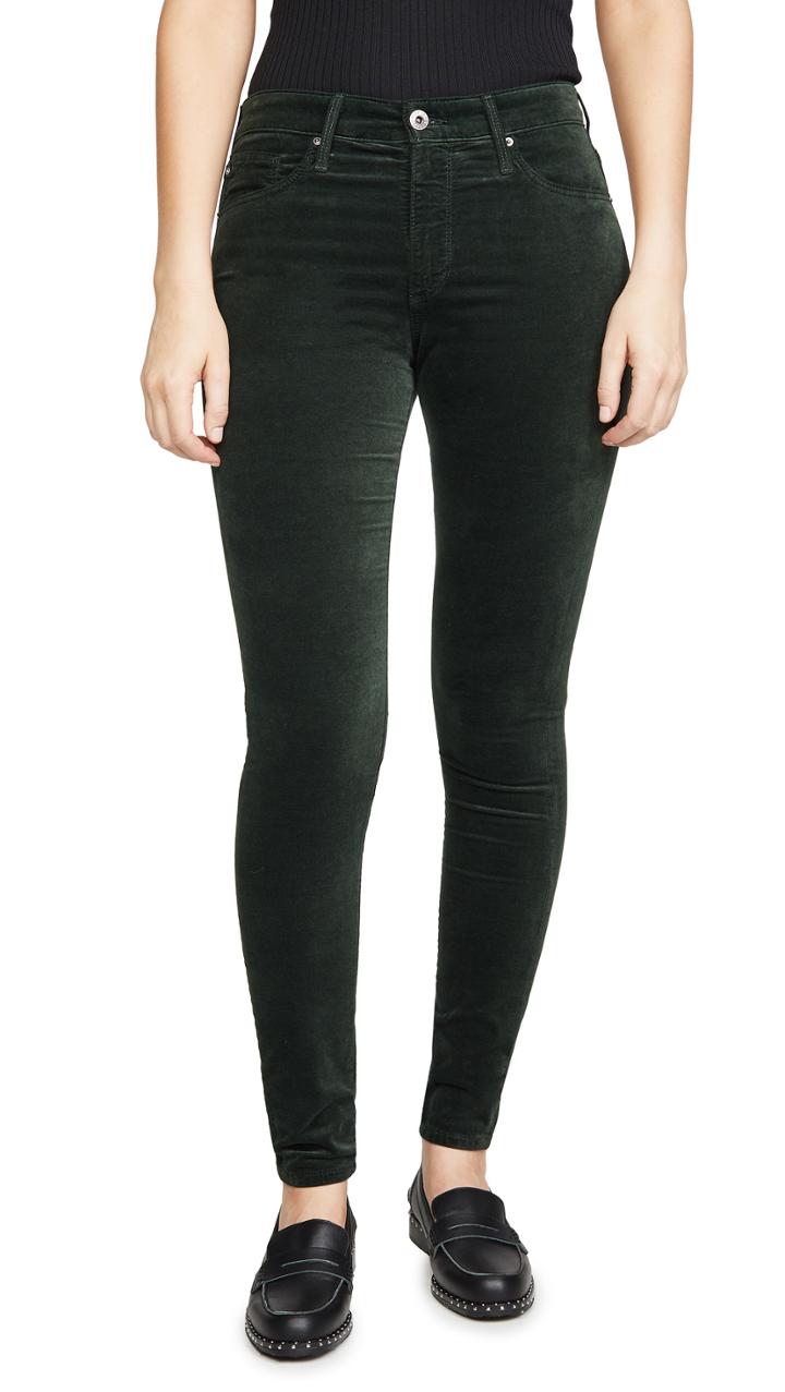 Ag The Farrah Velvet Skinny Pants