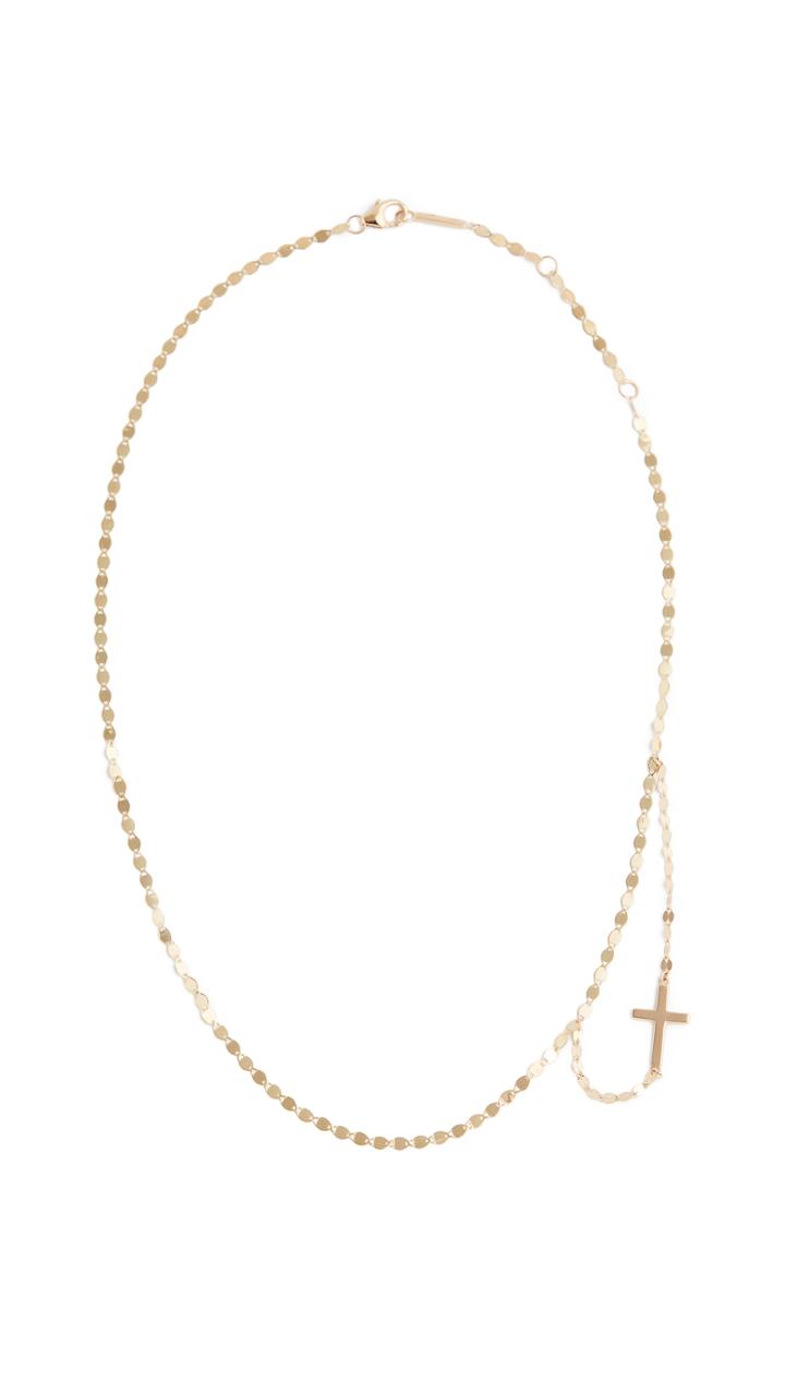 Lana Jewelry 14k Double Strand Cross Necklace