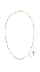 Lana Jewelry 14k Double Strand Cross Necklace