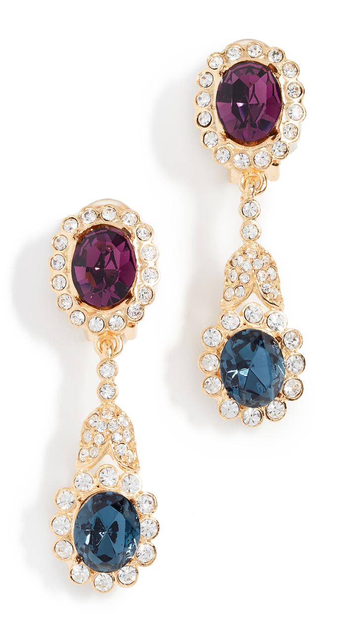 Kenneth Jay Lane Crystal Drop Earrings
