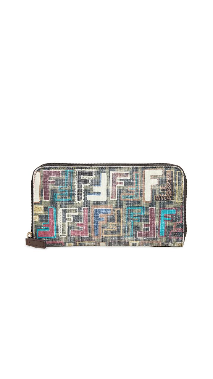 What Goes Around Comes Around Fendi Multi Zucca Spalmati Wallet