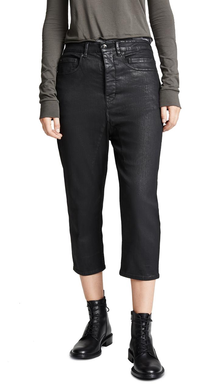 Rick Owens Drkshdw Collapse Cut Jeans