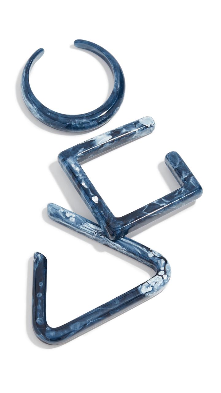 Cult Gaia Cutout Bangle Bracelet Trio