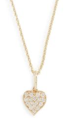 Sydney Evan 14k Playing Card Heart Charm Necklace