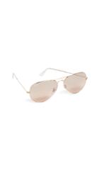 Ray Ban Rb3025 Oversized Mirrored Original Aviator Sunglasses