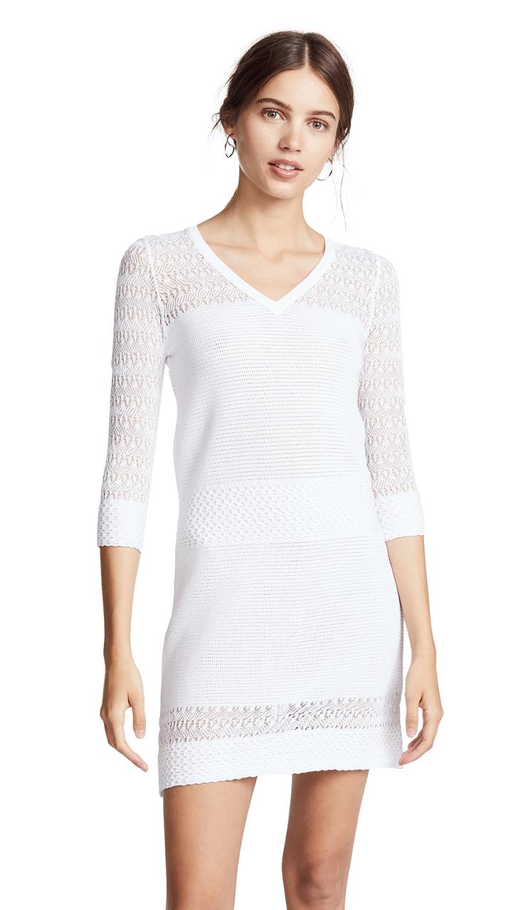 Boutique Moschino 3 4 Sleeve Crochet Dress