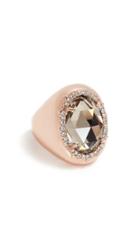 Alexis Bittar Sculptural Gold Stone Cluster Ring