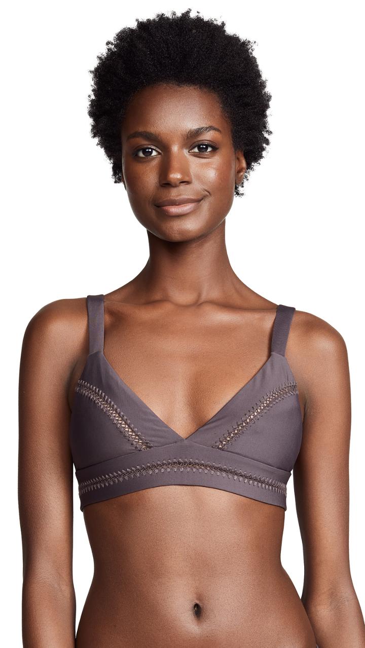 Pilyq Stitched Ellie Halter Bikini Top