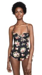 Zimmermann Honour Ruched One Piece Swimsuit