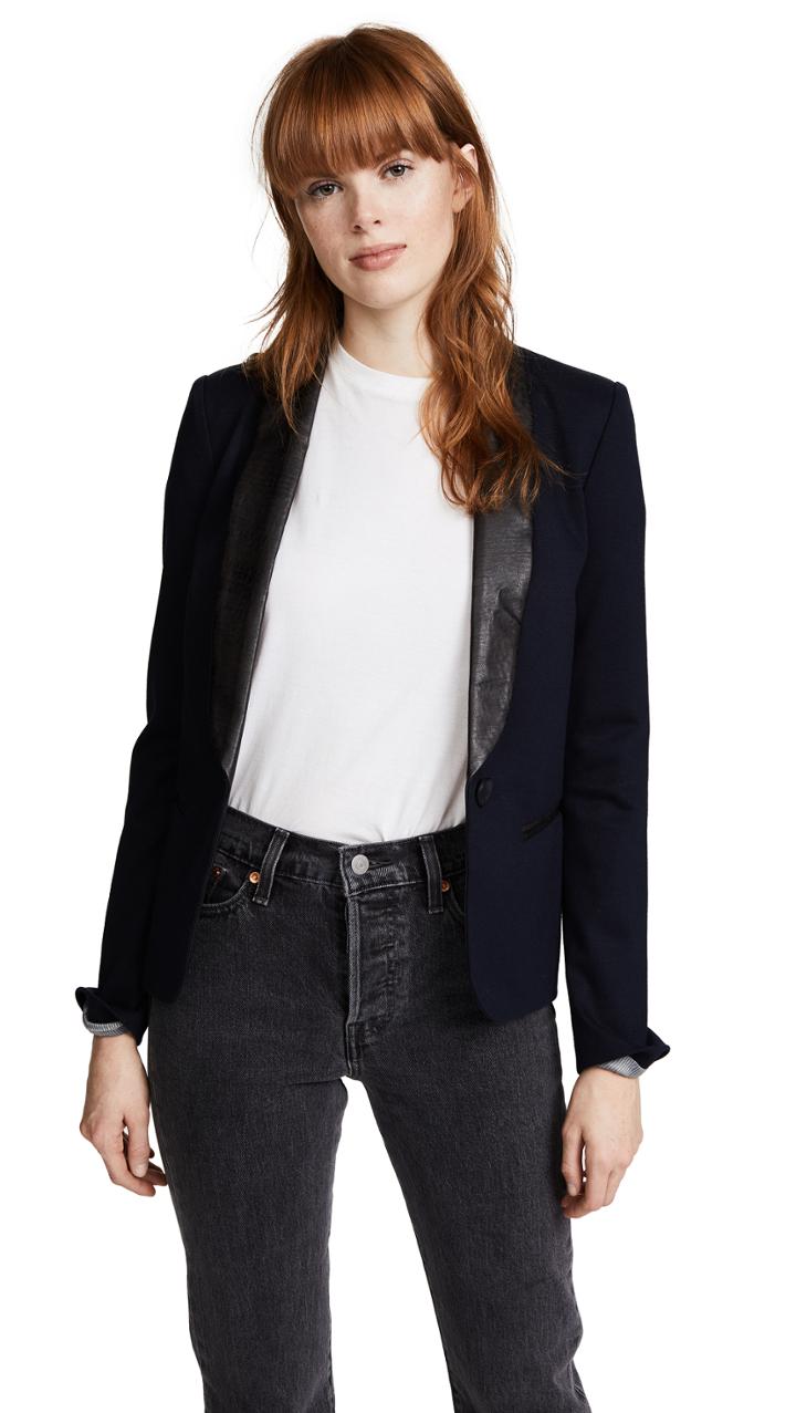 James Jeans Ponte Combo Blazer
