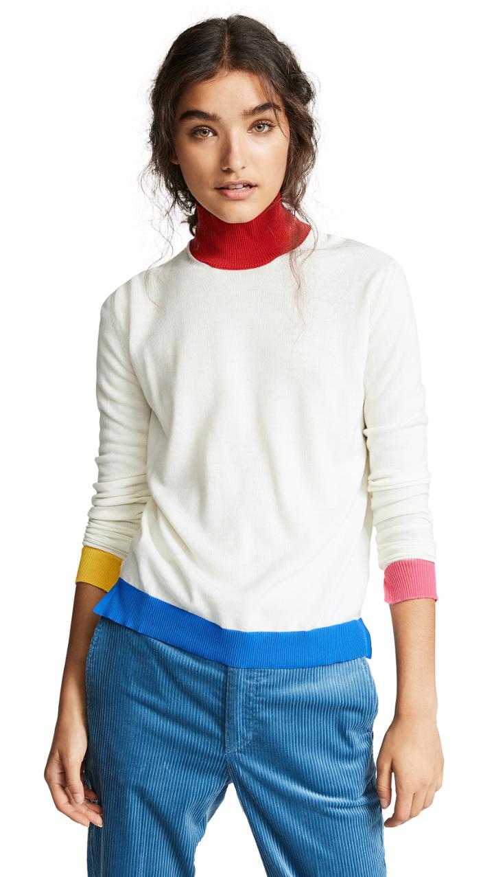 Golden Goose High Neck Elva Wool Sweater