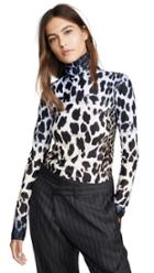 R13 Faded Leopard Turtleneck