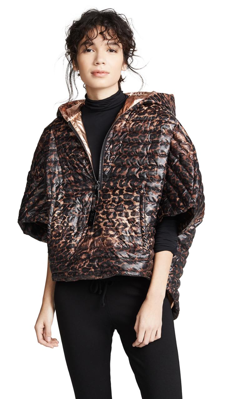 Think Royln Leopard Poncho