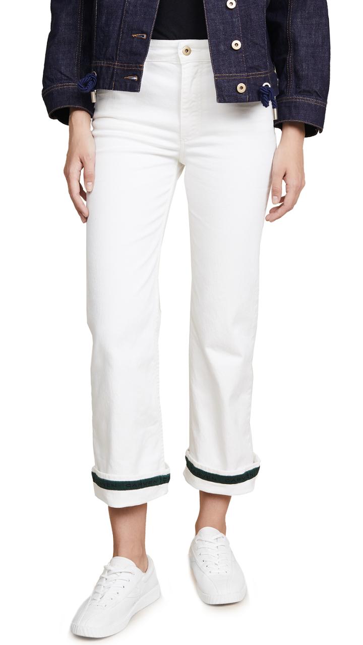 Carven Flared Cuff Jeans