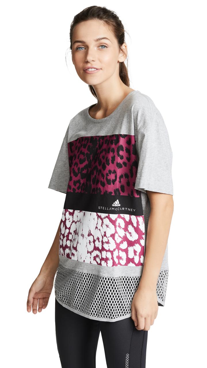Adidas By Stella Mccartney Essentials Leopard Tee