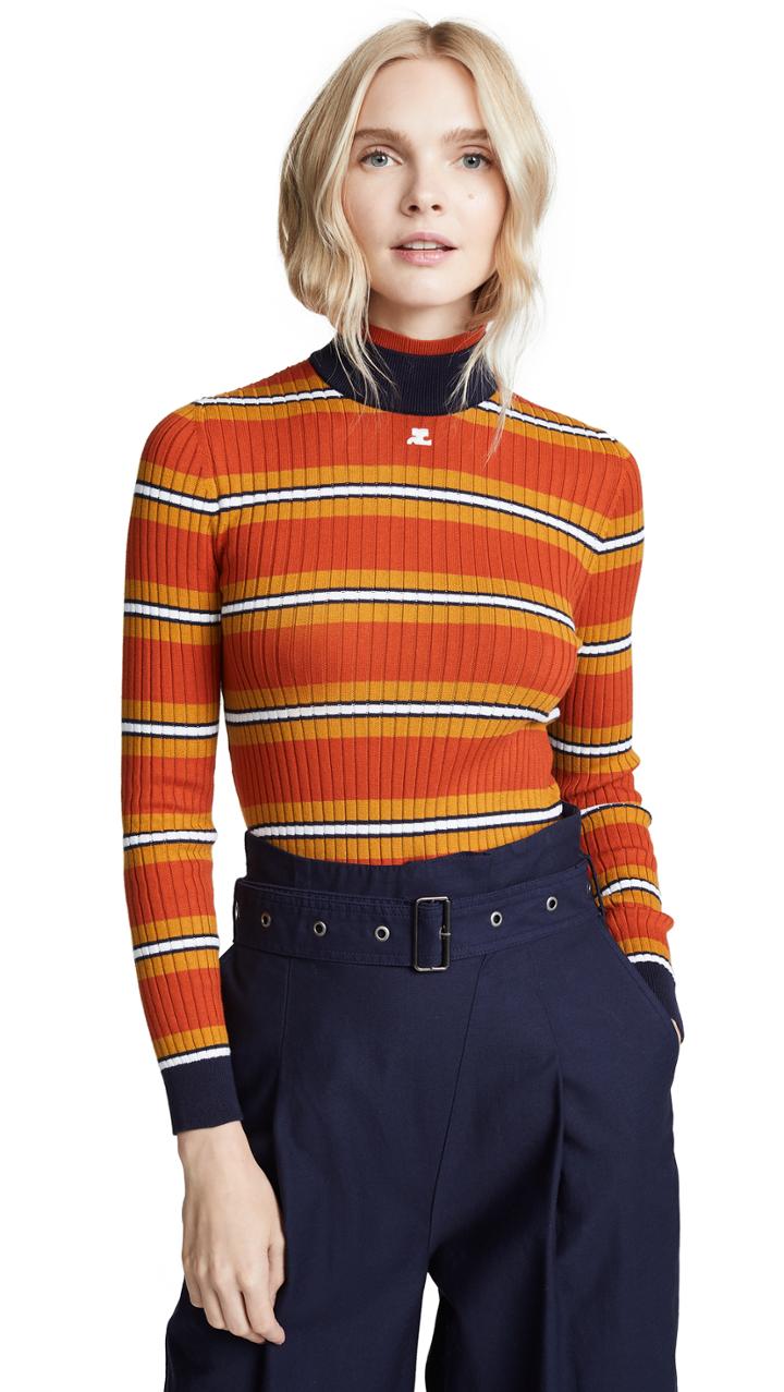 Courreges Striped Sweater