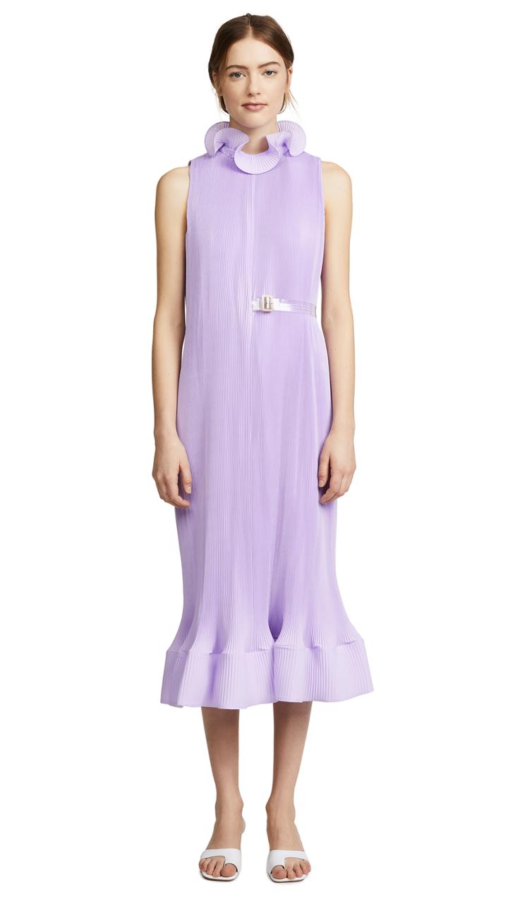Tibi Sleeveless Dress With Belt