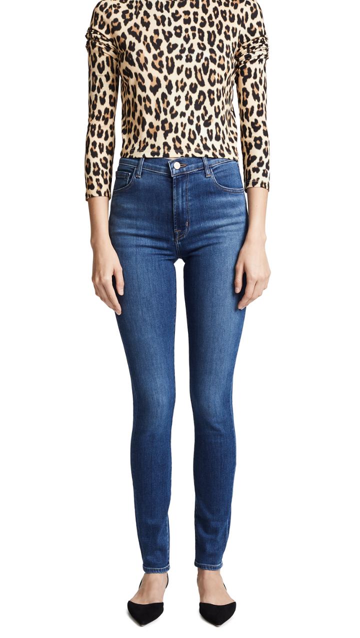 J Brand Carolina Super High Rise Skinny Jeans