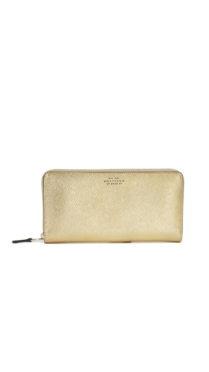 Smythson Panama Zip Around Purse
