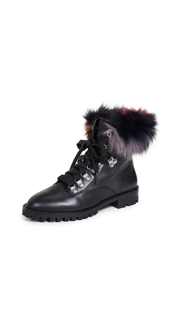 Rebecca Minkoff Jaylin Fur Combat Boots