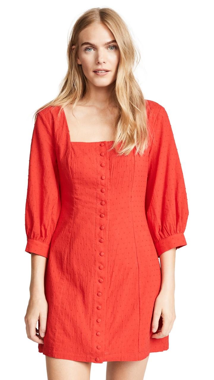 Minkpink Victoria Button Front Dress