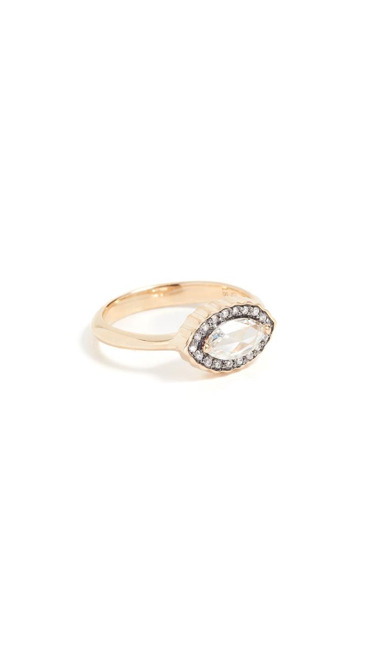 Sorellina 18k Gold Marquise Diamond Ring
